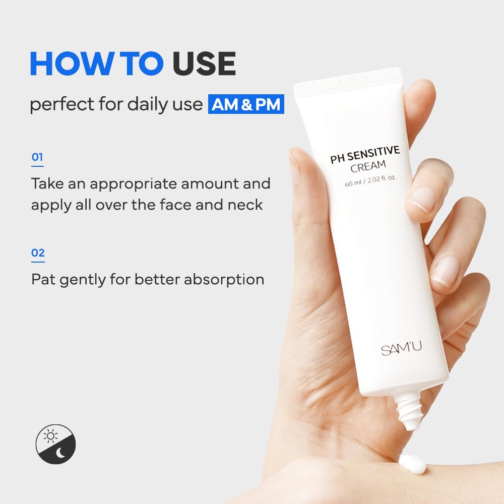 Amazon.com: SAM'U PH Sensitive Cream– Face Moisturizer with